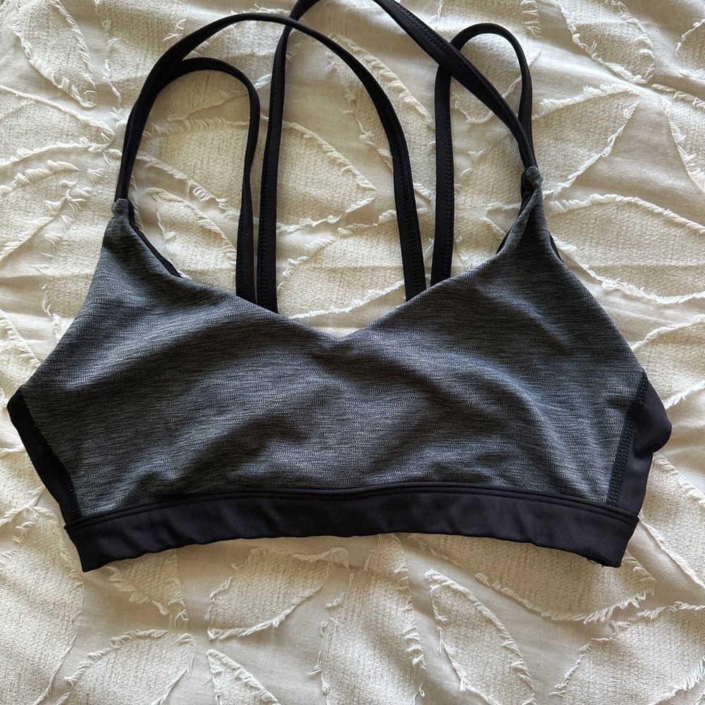 RVCA Women's Gray Sports Bra